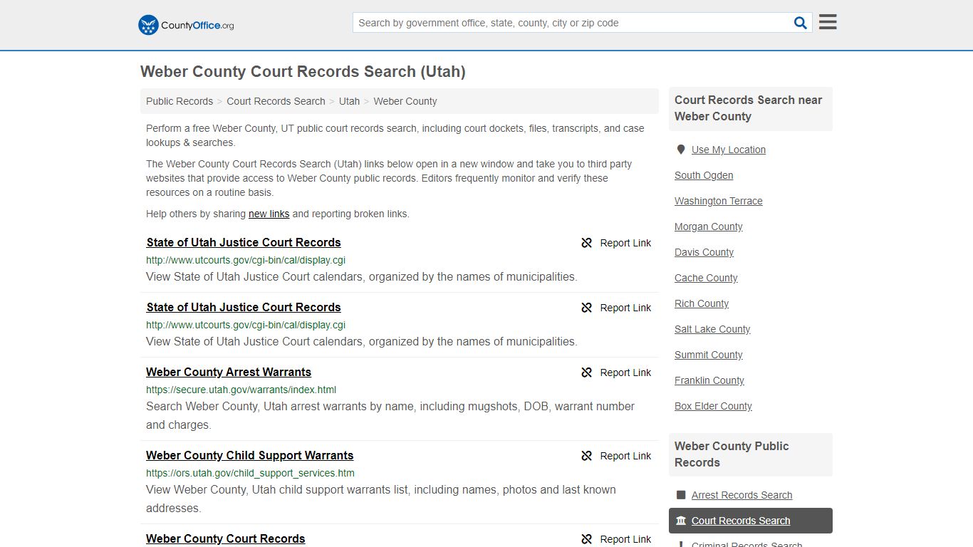 Court Records Search - Weber County, UT (Adoptions ...